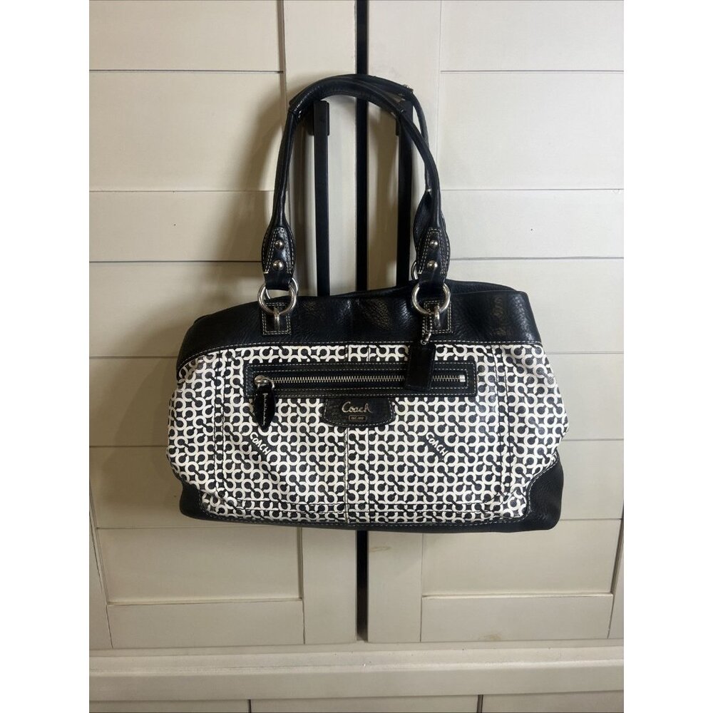 COACH PENELOPE SIGNATURE SHOULDER SATCHEL TOTE HANDBAG 13532